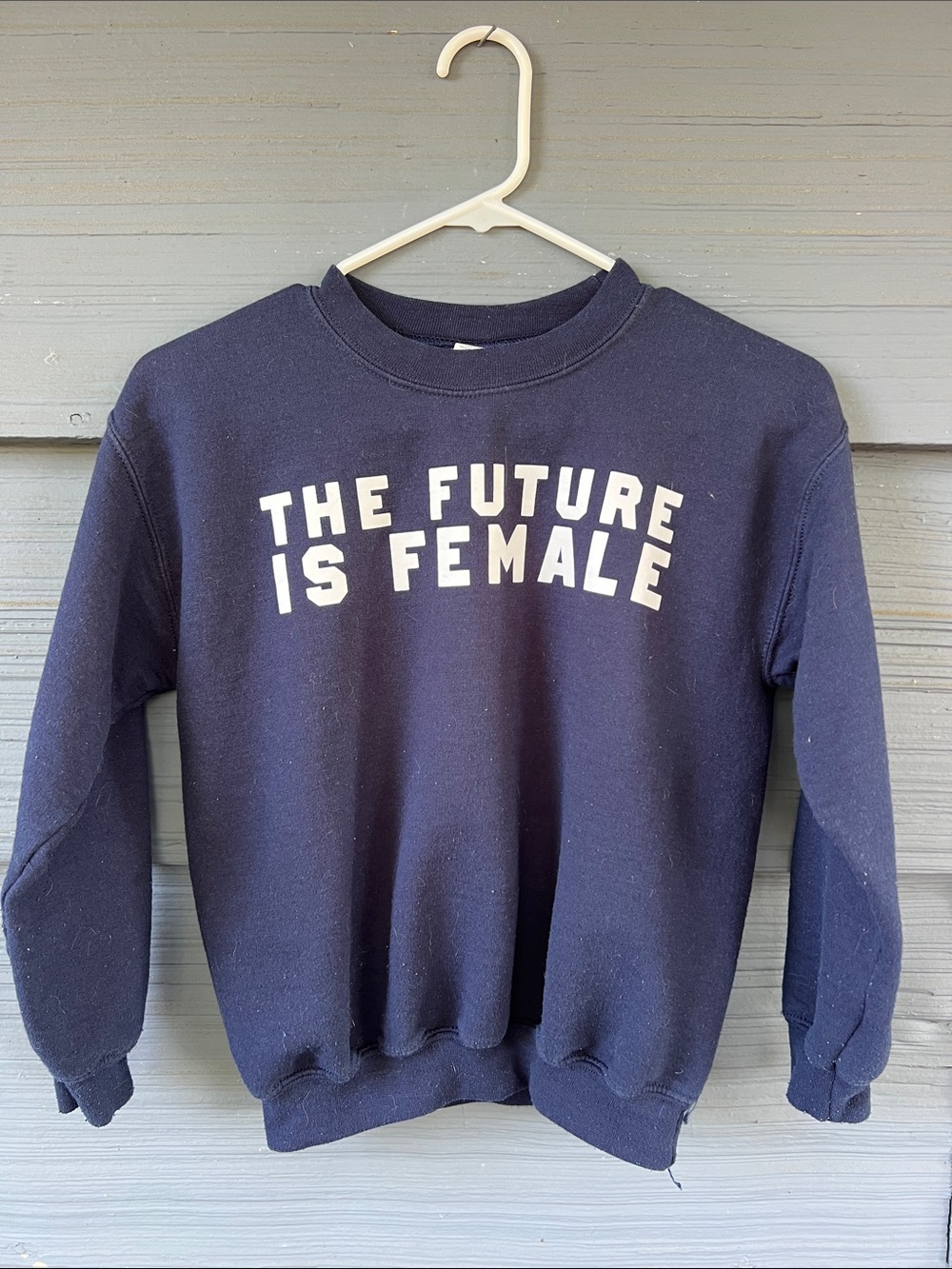 Gildan Navy Sweatshirt - "The Future Is Female"